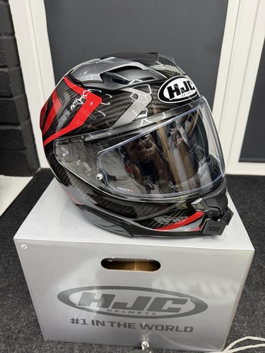Hjc f71 carbon - red, black
