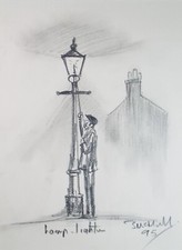 Pencil Drawing, 'Lamp