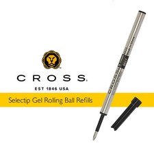 Cross Rollerball Pen Refill Black Medium 8523 Gel Selectip Pens  - Uk Seller