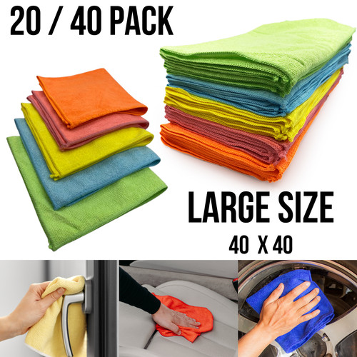 Microfibre cleaning cloths - microfibre, 20