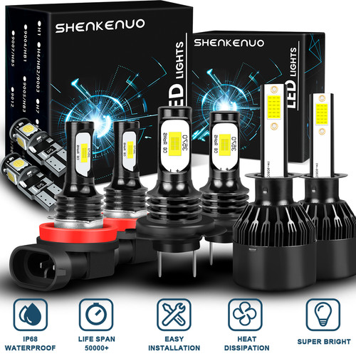 H11 501 white 6000k led - h1,