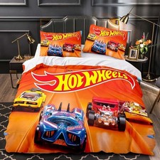 3D Hot Wheels Bedding Set