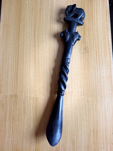 Vintage hand carved wooden - hand,