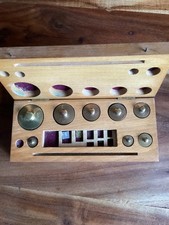 Part Set Of Apothecary Chemist Weights In Wooden Box
