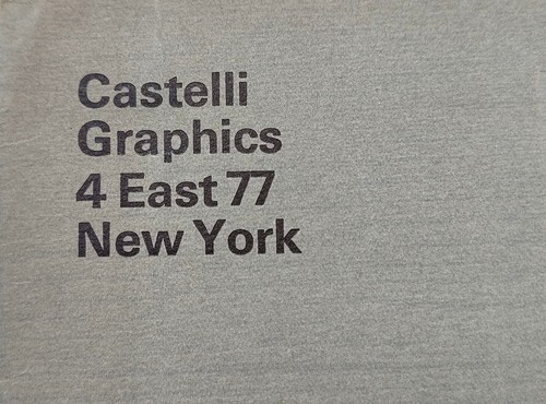 1970 leo castelli graphic - castelli,