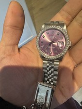 Rolex Datejust 36mm - Sunfaded/ Patina Diamond Dial And Bezel No Box/ Papers