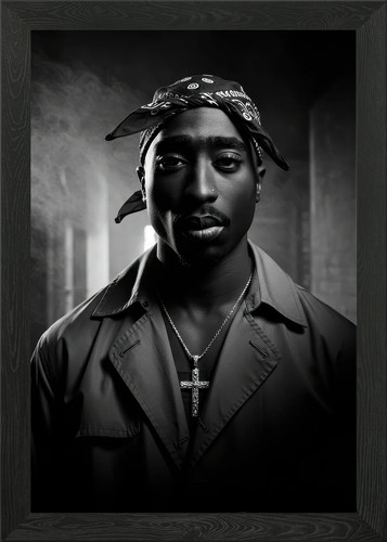 Tupac shakur black and white - tupac,