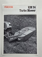 FAHR KM24 TURBO MOWER SALES BROCHURE