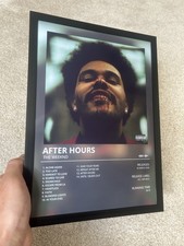 The Weeknd After Hours A4 Framed Print Poster With Frame