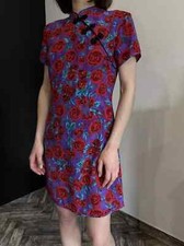 ZARA Viscose Roses Mini Dress