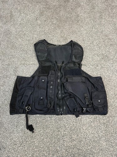 Black tactical taser vest - black,