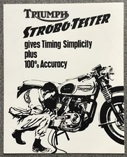 TRIUMPH STROBO TESTER Stroboscope Sales Brochure 1966 #SBV.1564/11/65/1M