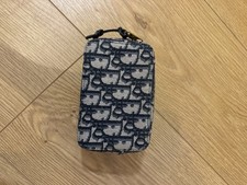 Christian Dior Pouch Belt Bag Waist Bag Canvas Blue