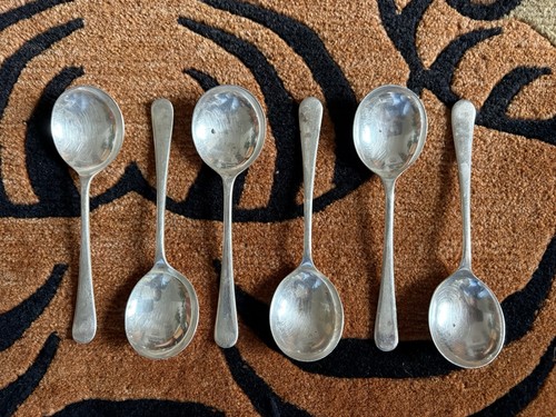 Vintage fruit spoons set 6 - fruit,