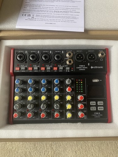 Citronic csm mixer with - citronic, csm-6