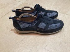Pavers Black Leather Slip-On
