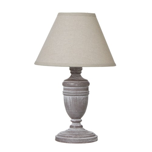 35cm grey urn wooden bedside - 35cm,