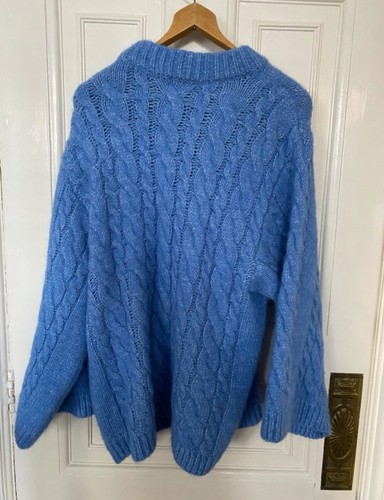 Blue alpaca oversized - h&m,