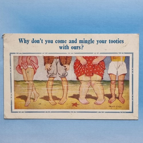 Comic postcard c1960 donald - comic,