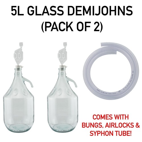 Demijohns glass with - 5l,