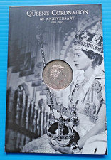 £5 Coin. QUEEN ELIZABETH CORONATION 60TH ANNIVERSARY FIVE POUND COIN 2013 BUNC.