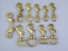Solid Brass Trigger Hooks Swivel Snap Hook Clip Lead Handbag 3/8" 1/2" 5/8 3/4" 