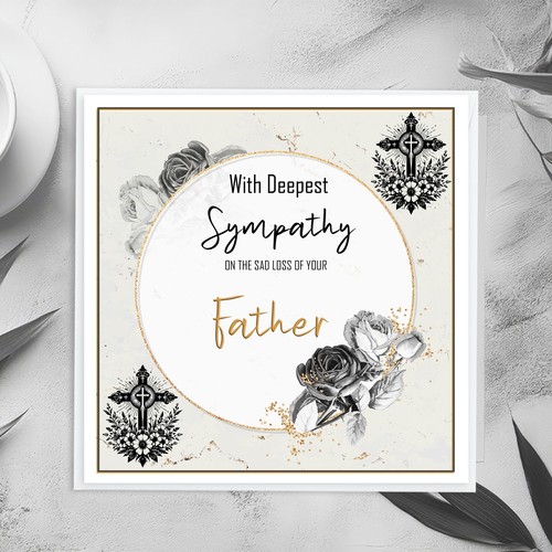 Personalised sympathy card - personalised,