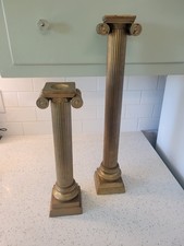 pair of large,heavy,brass