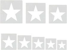 8 PCS Large Star Stencil,Star