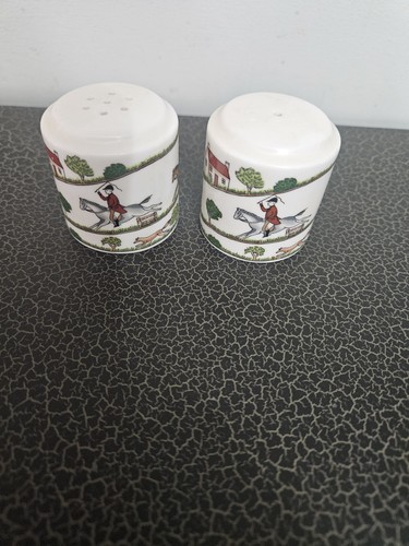 Coalport hunting scene salt - coalport,