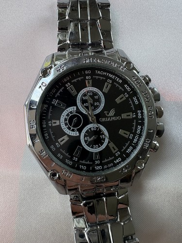 Orlando tachymeter watch black - orlando,