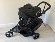 Phil and Ted Dot Double kit pushchair buggy in graphite with storm/raincover 