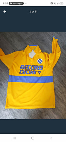 Ssc napoli away shirt yellow - napoli,