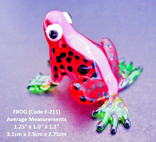 Multi glass frog beautiful - multi,