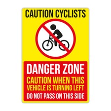 Large Cyclist Beware HGV Lorry