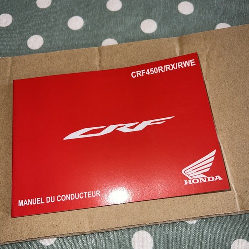 French honda crf450 owner - french,