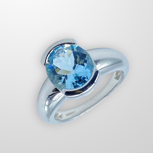 White gold ring - white,