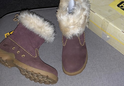 Cat brown suede - suede, fur