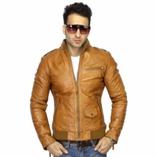 Trendy tan real leather mens - trendy,