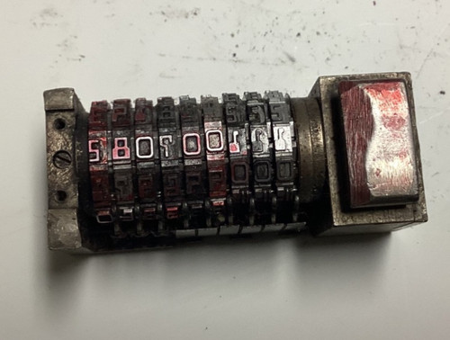 Letterpress micr numbering - letterpress,