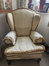 Vintage wingback armchair