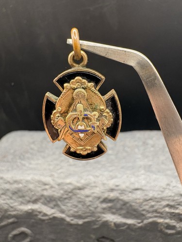 Antique gold filled black - gold,