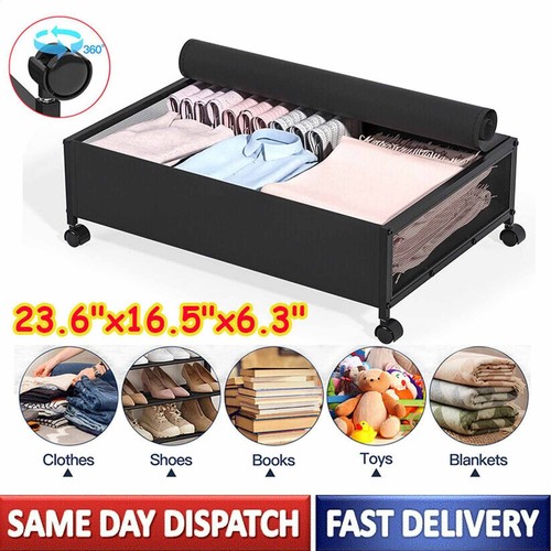 Under bed storage with - under, wheels