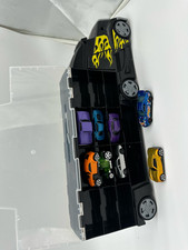 Hot Wheels Style Car Carrier Truck Storage Case + 8 Diecast Cars Bundle