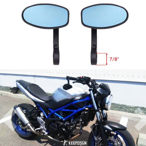 Pair 22mm bar end - 22mm, mirror