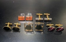 VINTAGE CUFFLINKS 5x Quality pairs inc Sarah Coventry, Thomas Pink, etc. VGC.