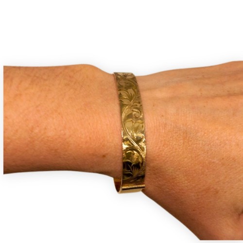 9ct rolled gold floral - rolled,