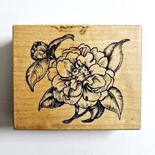 PEONY PSX Design Rubber Stamp