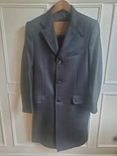 Men's ZARA MAN Brown Wool Mix Overcoat Coat Small 36 UK 