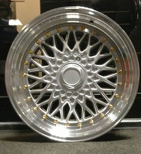 4 x 17" BBS RS STYLE ALLOY WHEELS TO FIT FORD FIESTA FOCUS 4X100/108